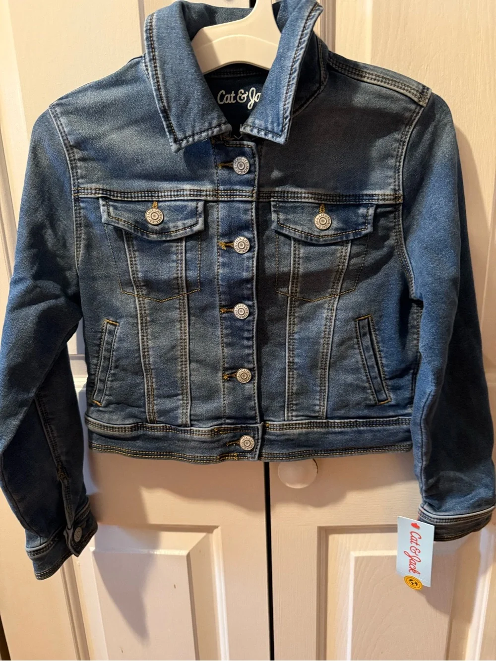 Cat & Jack Size Medium (8) Jean Jacket NWT Medium Wash